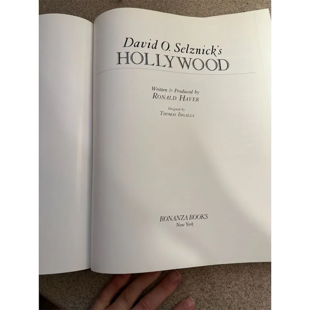 David O. Selznick's Hollywood by Ronald Haver Hardcover Coffee Table Book :EUC